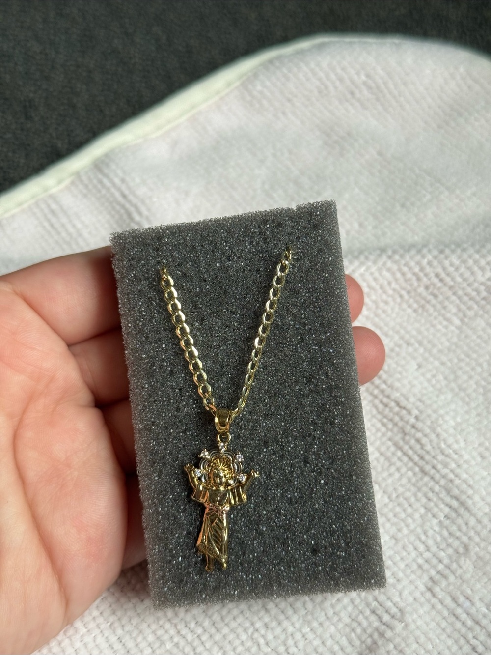 Gold Flower Bouquet Pendant Necklace - Women Jewelry